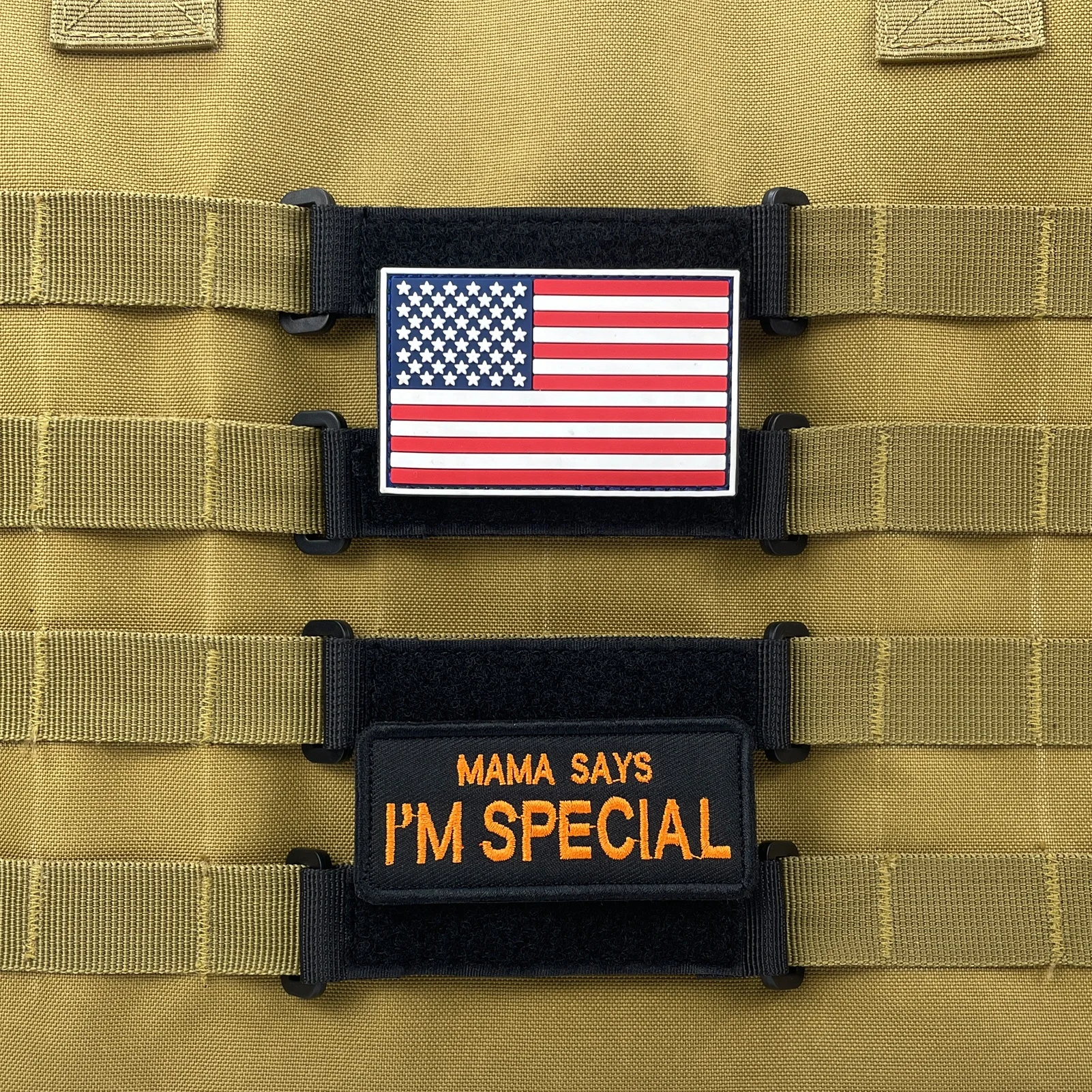 Detachable webbing strap plastic buckle connect linker Belt Tactical Patch extended strap Molle Patch Panel