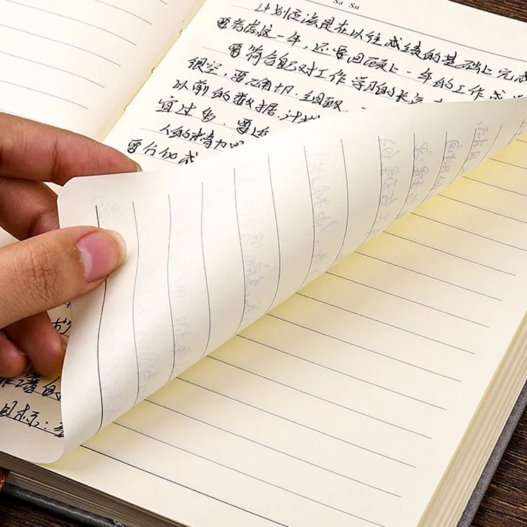 Manufacturers wholesale A5 PU leather notebook thickened diary can be customized logo