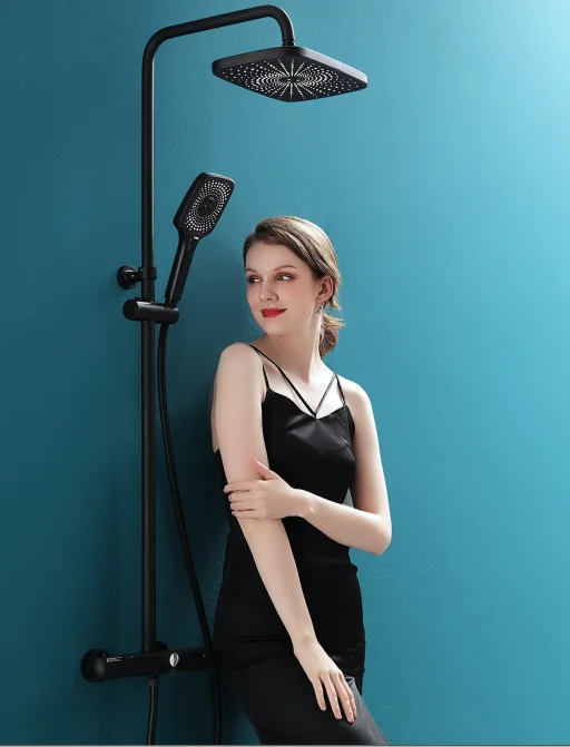 Modern Popular High quality Manufacture 3-function constant temperature filtering shower mixer with hand shower