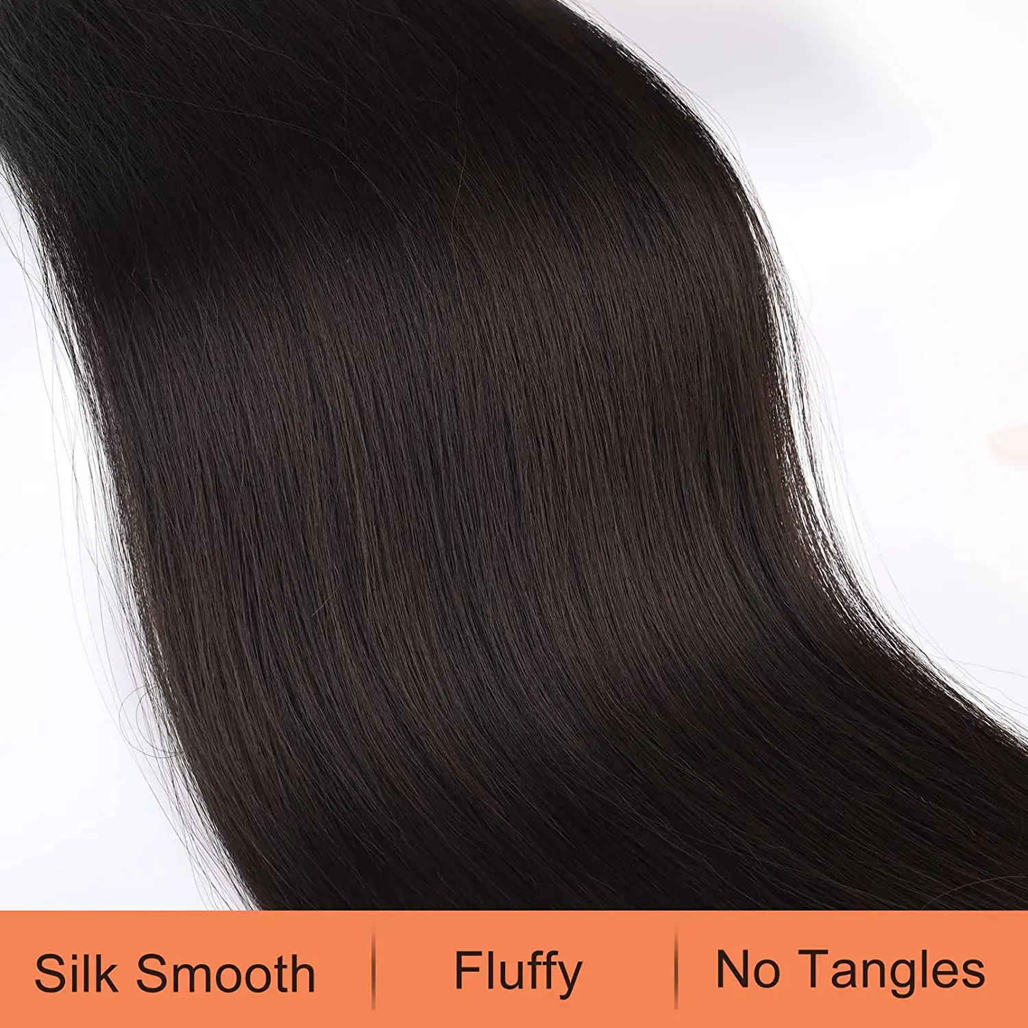 FUJIA 28#34; Ponytail Extensions Drawstring Long Straight  Pony Tail Natural Soft Clip in Hair Extension Synthetic Heat Res