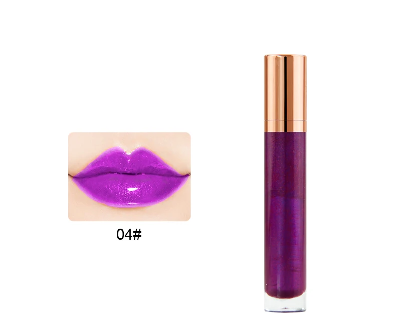 Liquid clear lipgloss vendors 7 color cosmetics glitter lipgloss  packaging lipgloss tube