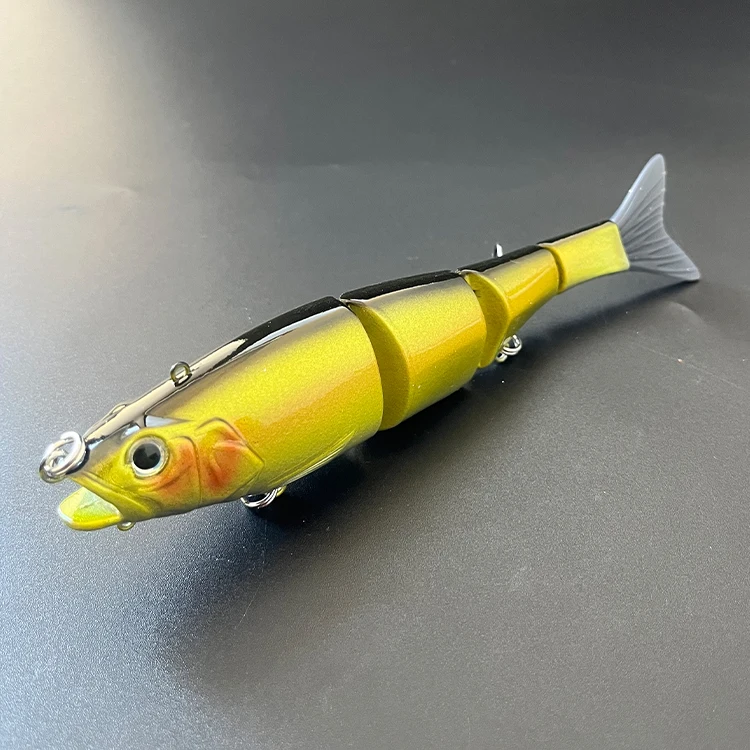 New Arrival 178mm 57g Sinking 4 Jointed Swimbait With Soft Removable Tail And Extra Hook Hanger Fishing Lures