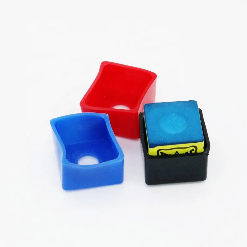 Practical Soft Rubber Chalk Holder Three Colors Chalk Covering Box Snooker Cue Chalk Pouch