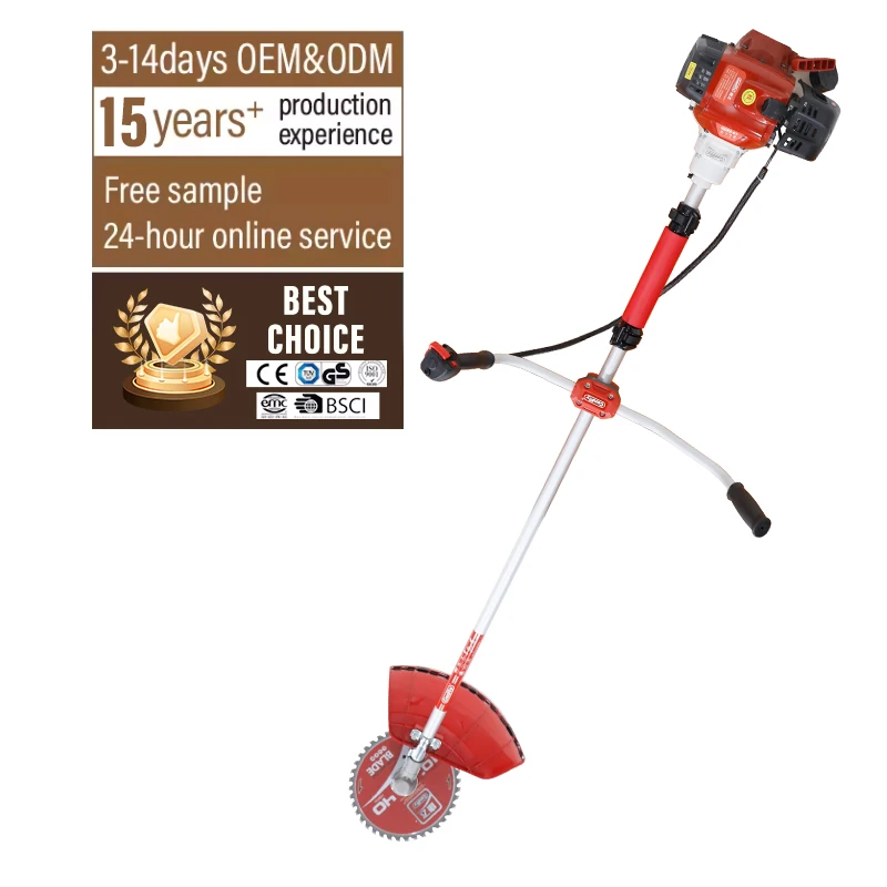 Made In China Single Cylinder Gasoline Grass Cropper For Brush Cutting Gasoline Grass Cropper For Brush Cutting
