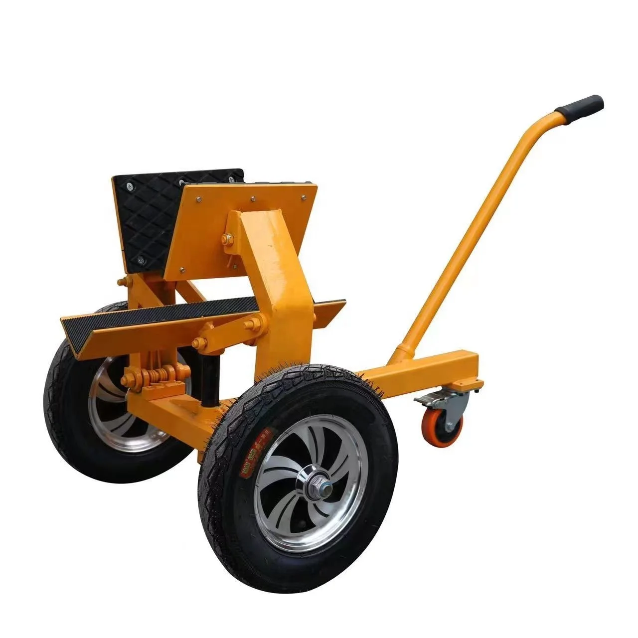 Baixin hand handling heavy duty self locking dolly trolley for marble granite sintered stone ceramic slab glass