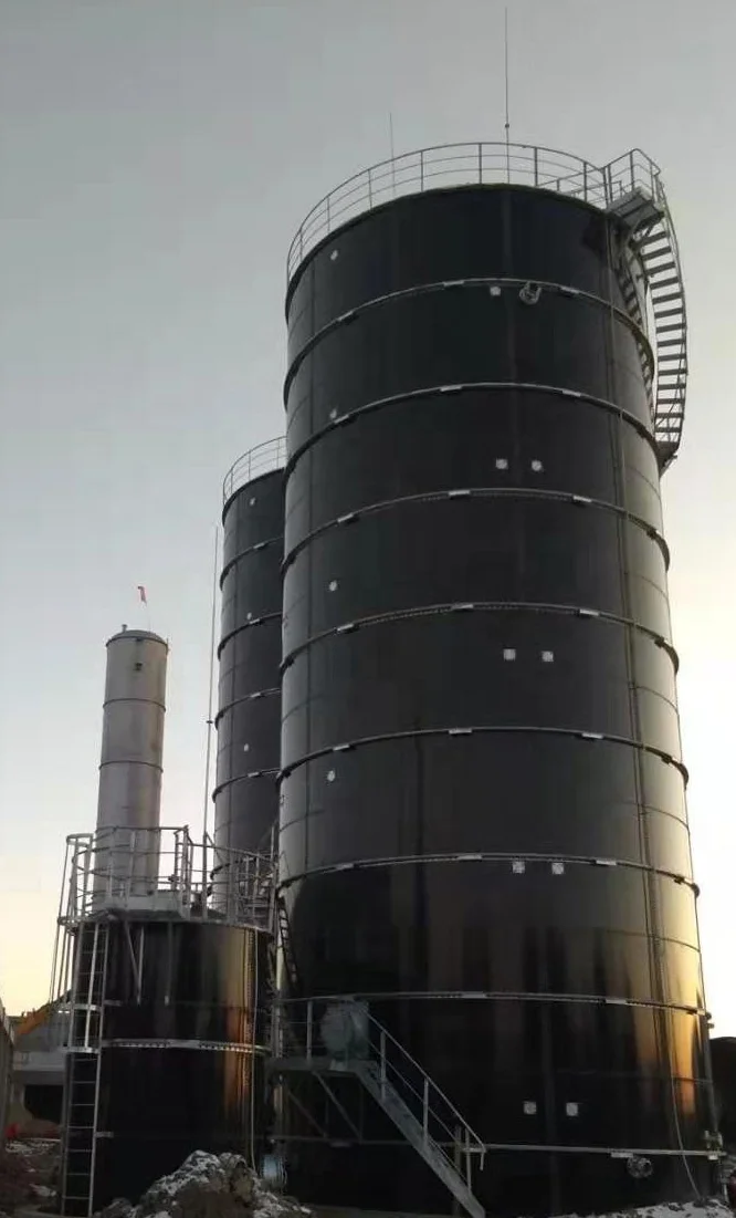 World Popular High Effciency Enamel Assembled/GFS/water storage Tank Biogas Container for Biogas engineering Biodigester