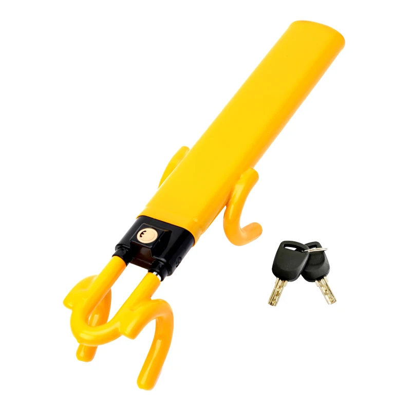 Universal Car Security Safety Products Anti-Theft Clamp Double Hook Steering Wheel Locks