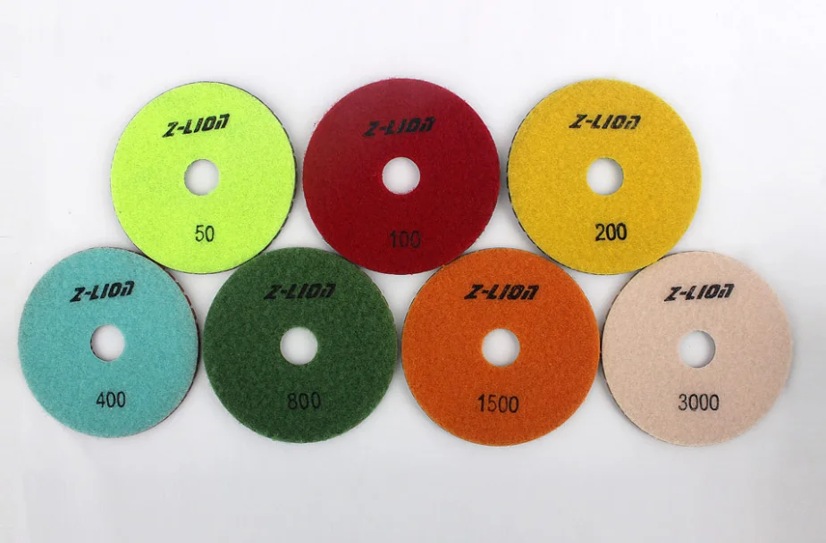 Z-LION Diamond Resin Bond Wet Polishing Pad for Granite Marble Artificial Stone ZL-123C