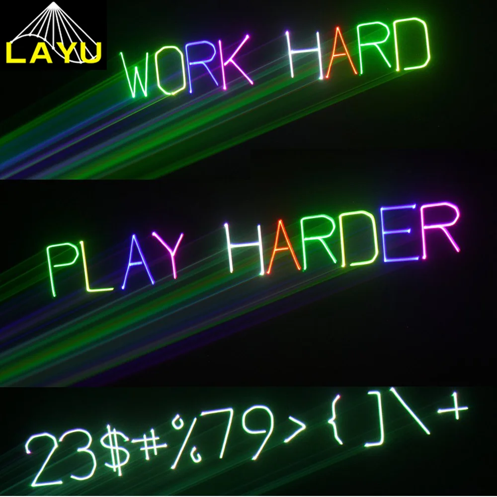 1W text laser light projector with keyboard and remote controller