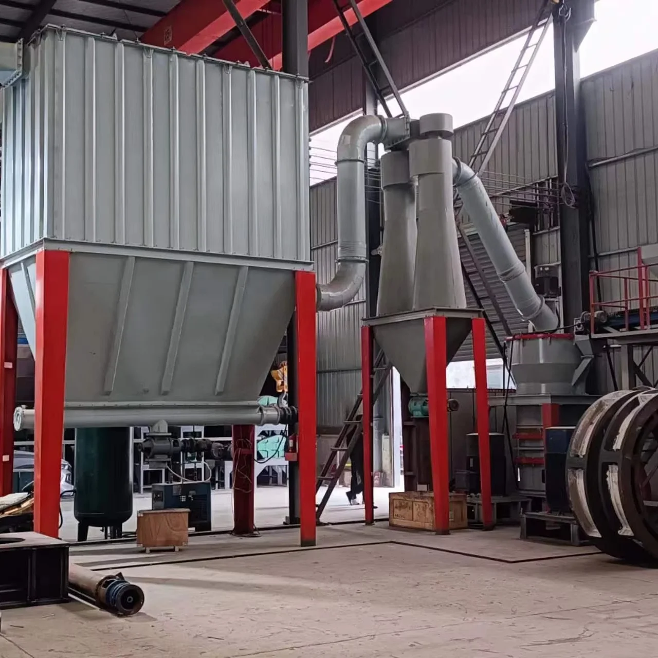 1-10Tph 100 Mesh Black Carbon Carbonate Calcium Powder Grinding Machine Plant Hgm Series Micro Powder Mill Prices
