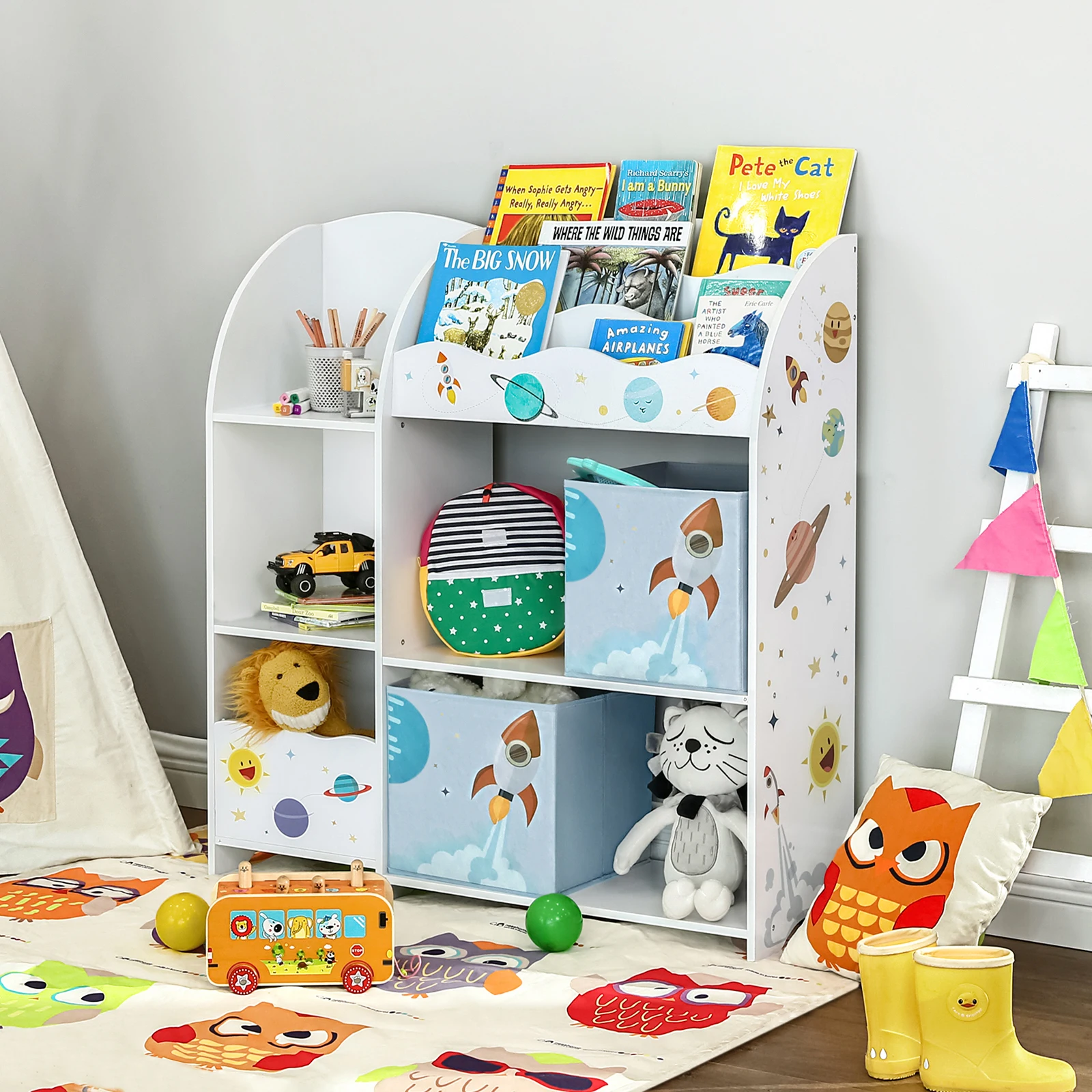 Custom plastic kids furniture book shelf baby chest corner cupboard rack drawer toys storage bookshelf children cabinets