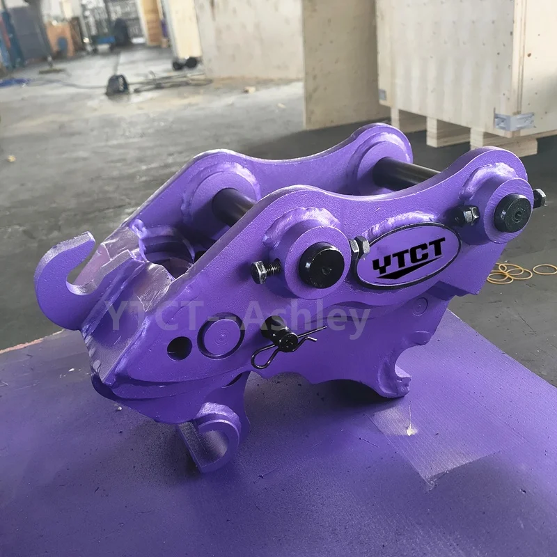 Purple YTCT02 04 06 08 Hot Sale Excavators Manual hydraulic Quick Coupler Quick Hitch