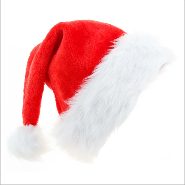 Plush Hat Short Plush Christmas High-end Decorations Christmas Party Festival Dress-up Gift