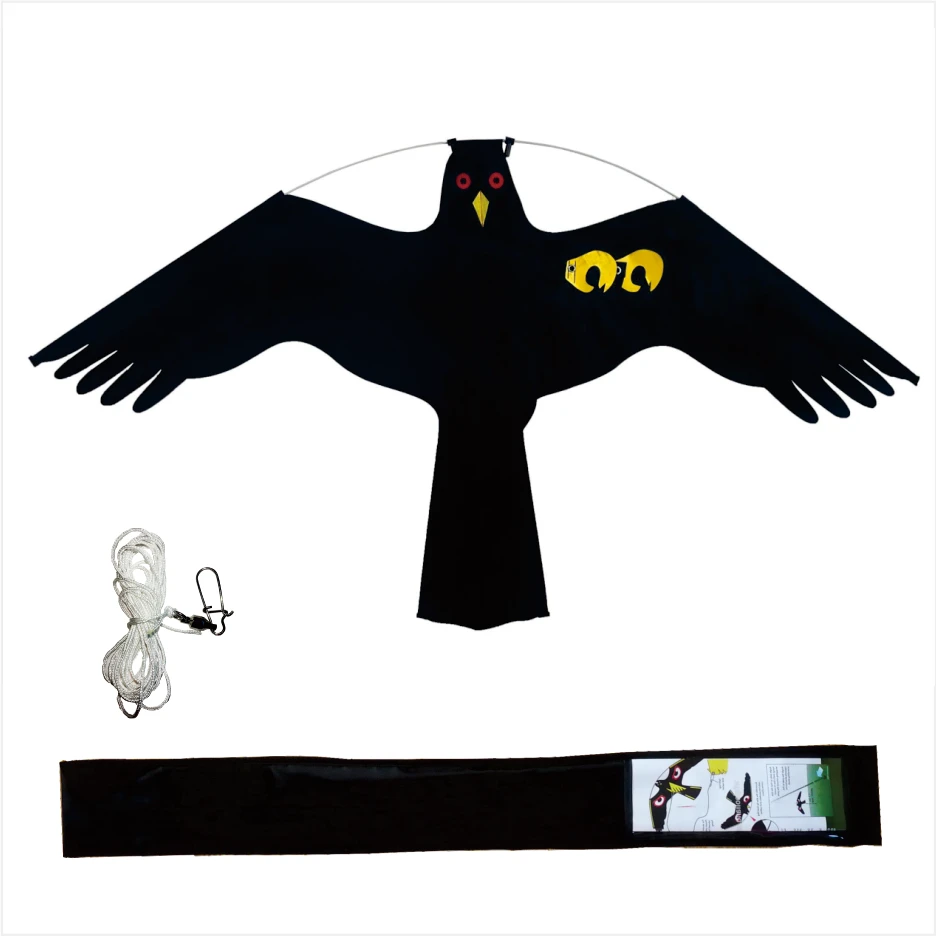 Chinese Manufacturer Supply Farmland Flying Reflective Eyes Bird Repelling Eagle Bird Scarer Hawk Kite