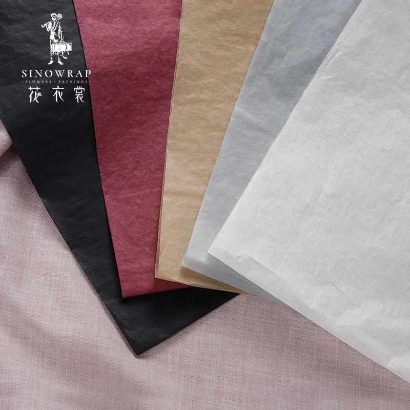 
White Black Pink Blue Red Korean Flower Shop Rose Flower Bouquet Package Colorful Tissue Paper Sheet 