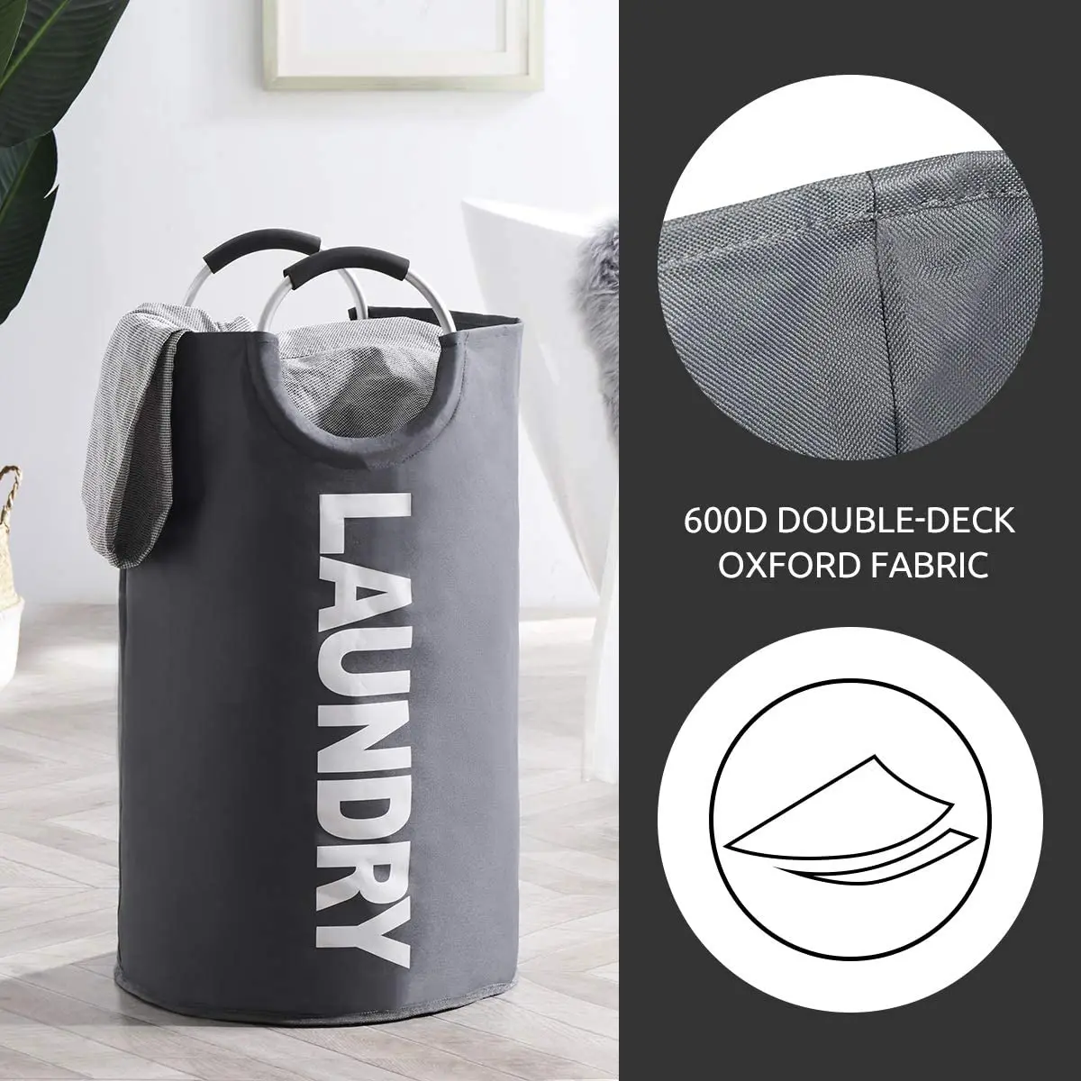Waterproof 80 liters large Laundry bags & baskets laundry bags with handles