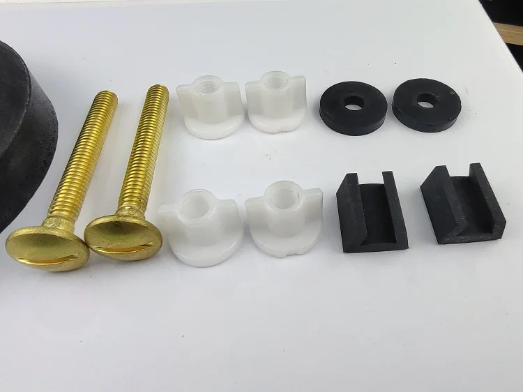 Toilet tank to bowl with screw brass Rubber Accessary Kits