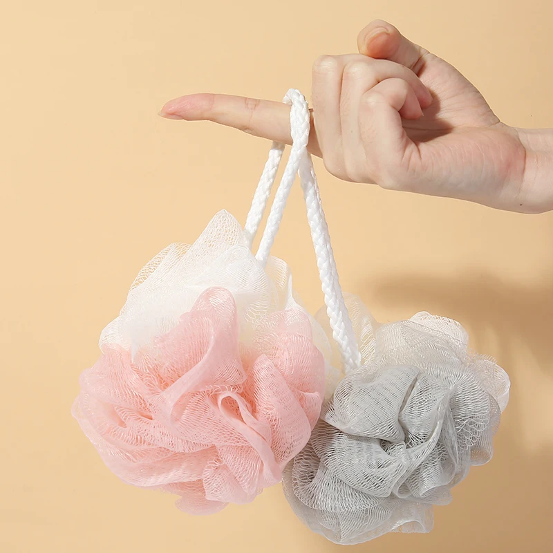 Lameila Wholesale OEM Sponge Shower Soft Mesh Wash Body Ball Shower Sponge Loofahs Bubble Bath Ball Sponge C053