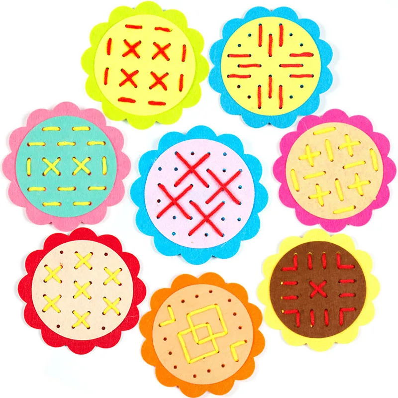 
DIY Weave Kindergarten Manual Cloth Materials Teaching Baby Early Learning Education Toys Teaching Aids Math Toys New Arrival 