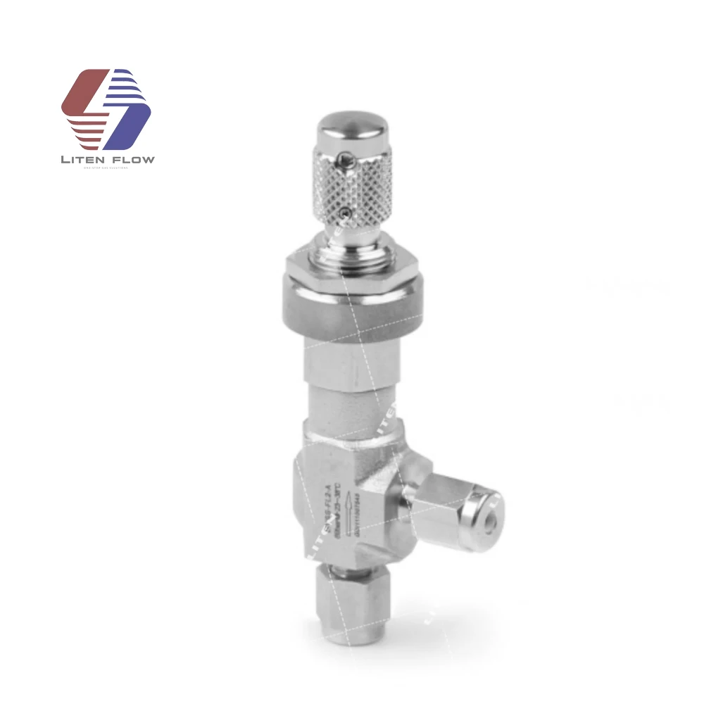 1/4 Tube 316ss High Flow Metering Valve W/Vernier Handle for Swagelok