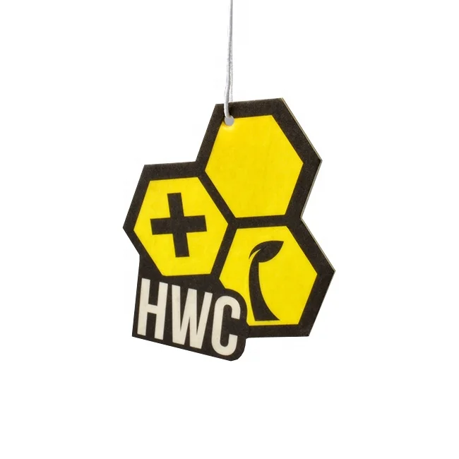 Wholesale products china promotion gifts custom design decorative hanging perfume paper car air freshener