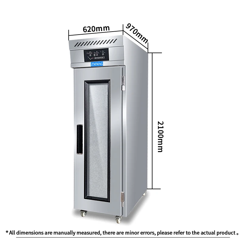 18 trays freezing bread dough proofer with fermentation room