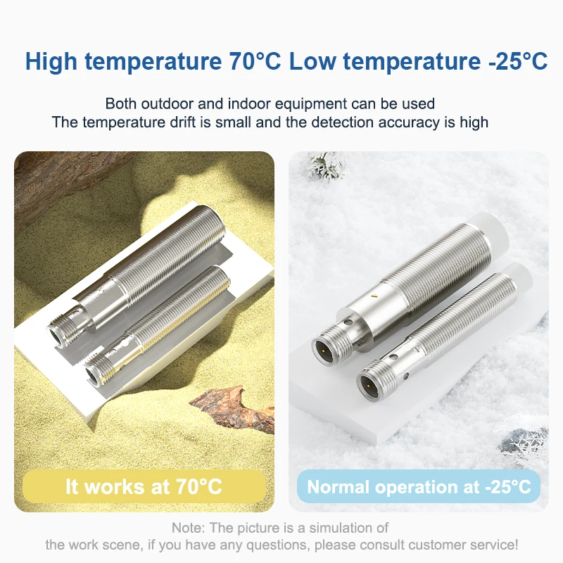 High Sensitivity M8 Capacitive Inductive Proximity Sensor Switch Metal with NPN & PNP Output Available in 12 18 30 Sizes