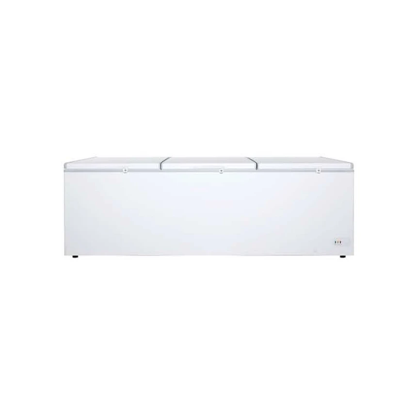 
Solid Door White Electric Hard Double Door Refrigerator Big Chest Deep Commercial Display Electric Freezer For Supermarket 