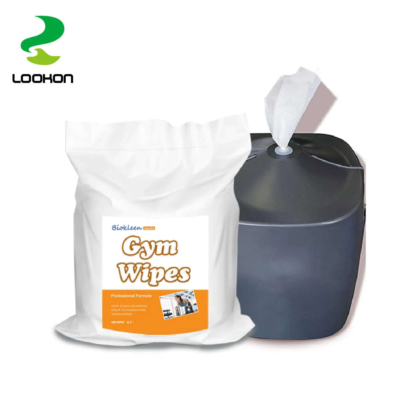 Lookon Wholesale 800 1000 1200 Count Big Roll Bulk Gym Fitness Equipment Wipes Yoga Mats Gym Cleaning Wipes Wet Wipes For Gym