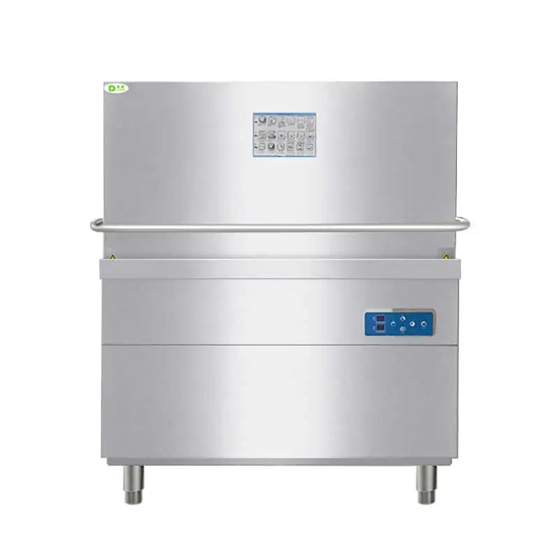 Professional Hood Type Dishwasher Machine Commercial Double Rack Dishwasher for Restaurant