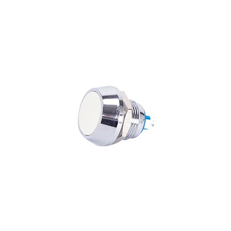 12MM metal miniature latching push button switch small shaped button welding leg a normally open