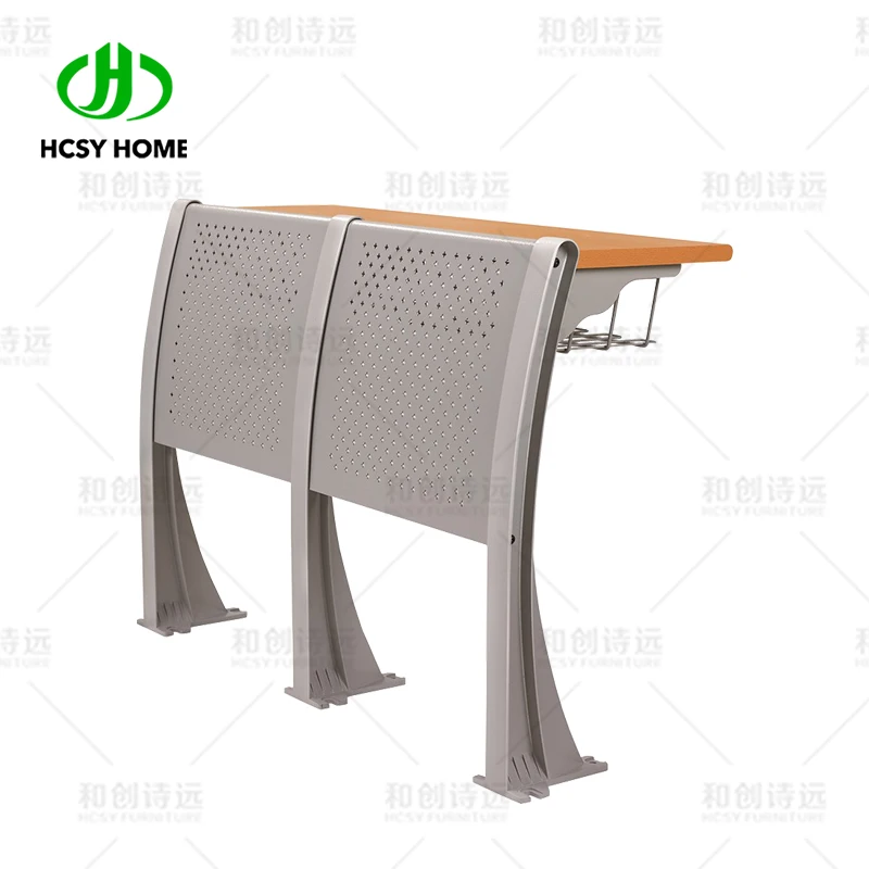 Classroom chair school Matel student chair with writing pad