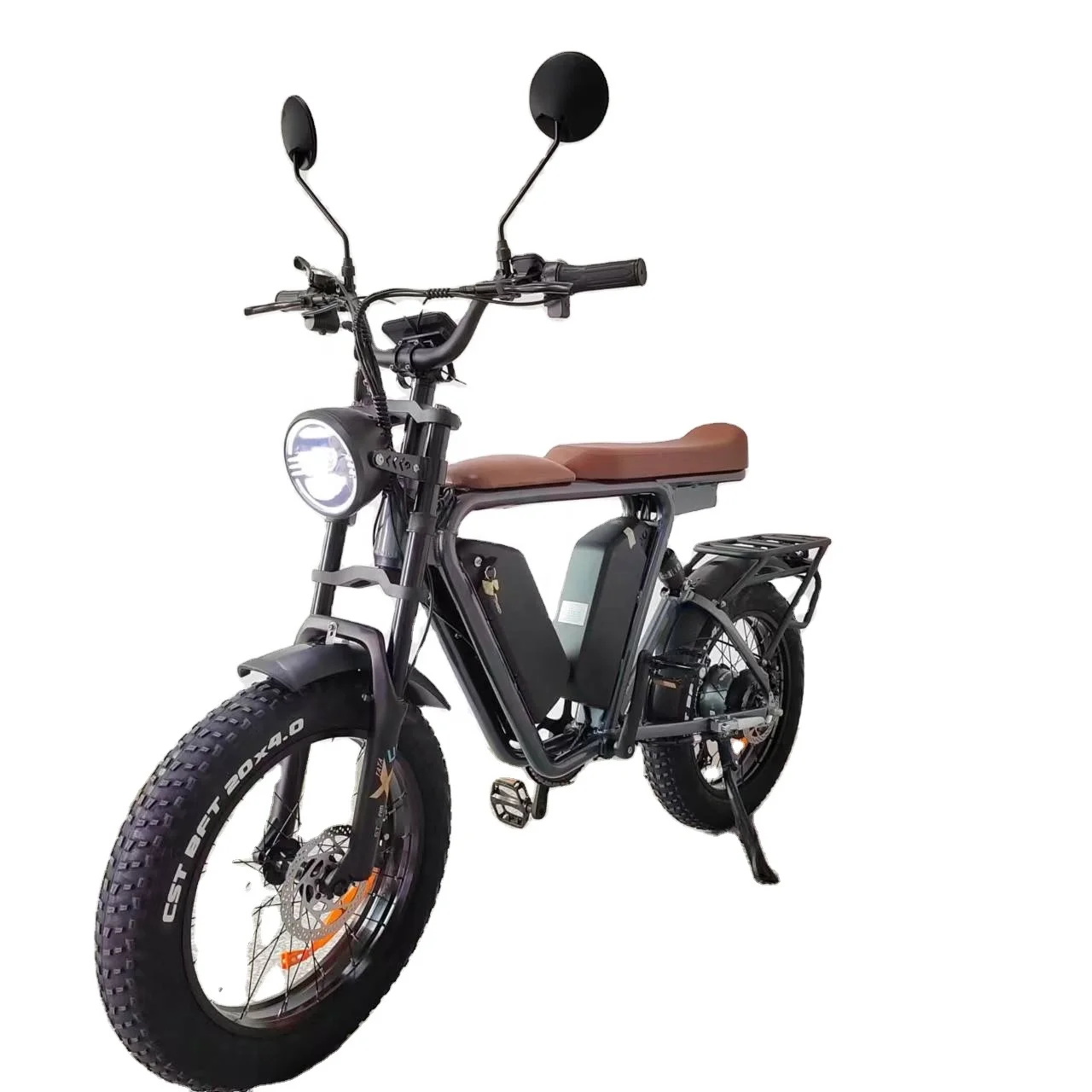 52V Electric Bike Bafang Motor 1000 W 44Ah Dual battery Full Suspension Hydraulic Brake  Fat Tire Electric Bicycle