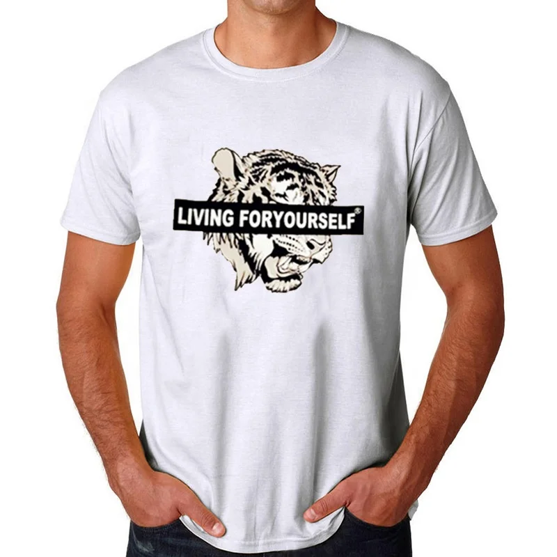 Latest Design T Shirt Cool Summer Tiger Printed Tops High Quality Tee