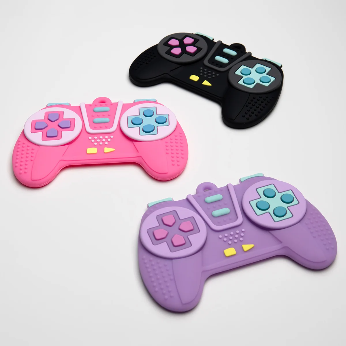 Bpa Free Wholesale Chewing Toy Baby Teether Montessori Teething Toys Game Tv Remote Control Shaped Soft Baby Silicone Teether