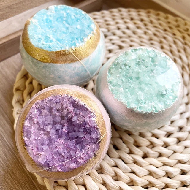 Over 20 Years Manufacturer Private Label Mini 60g Customized Bath Salt Bath Bombs Bath Fizzer Ball