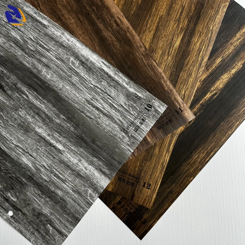 2025 New Metallic Wood PVC Decorative Film 1250mm Wooden 3D Texture Decor PVC Lamination Film For Wall Panel Laminating Machine
