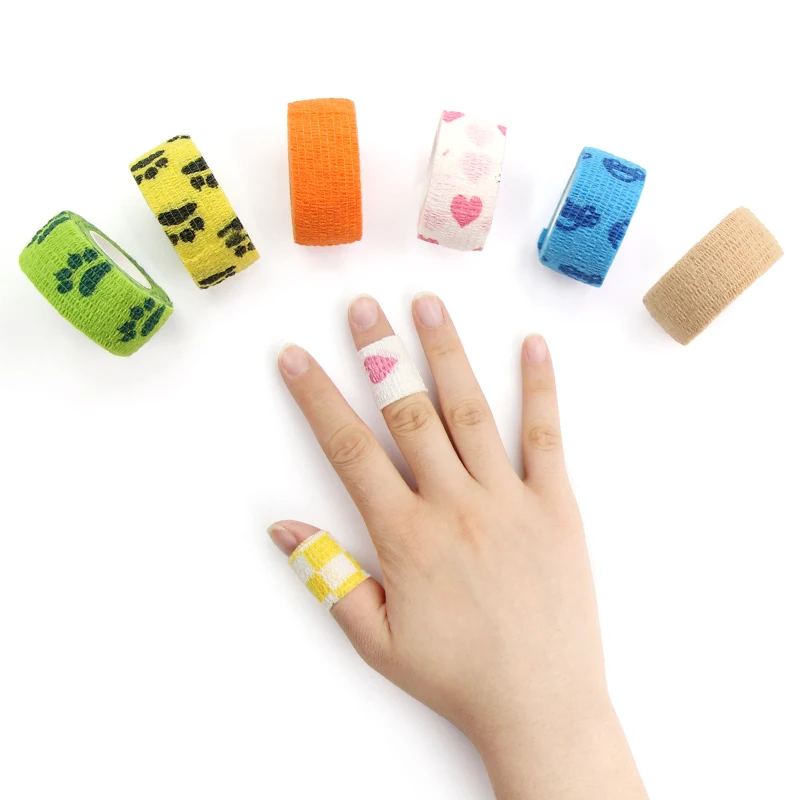 1 Inches cohesive bandages wrap bandage Athletic Elastic Cohesive Bandage for wrist finger