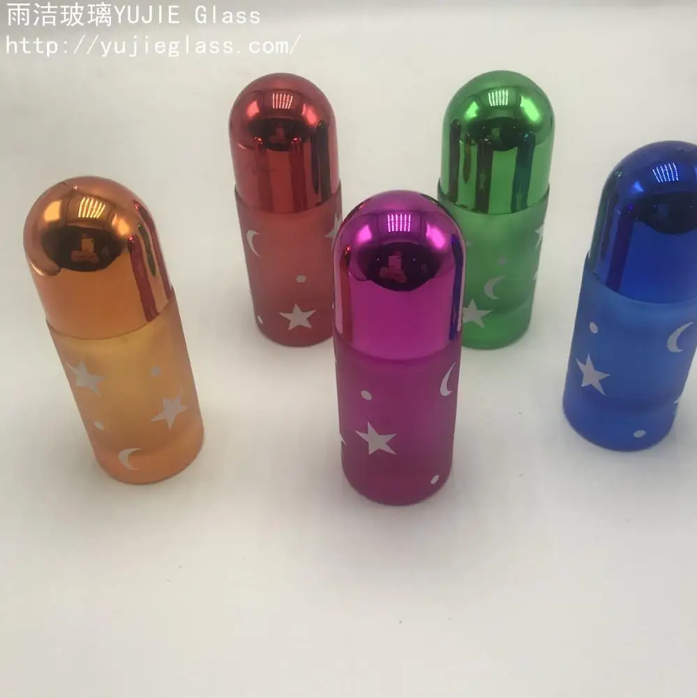 YJ-00198 Grind Arenaceous Printing Stars And Moons 20ml Empty Glass Perfume Bottle Luxury
