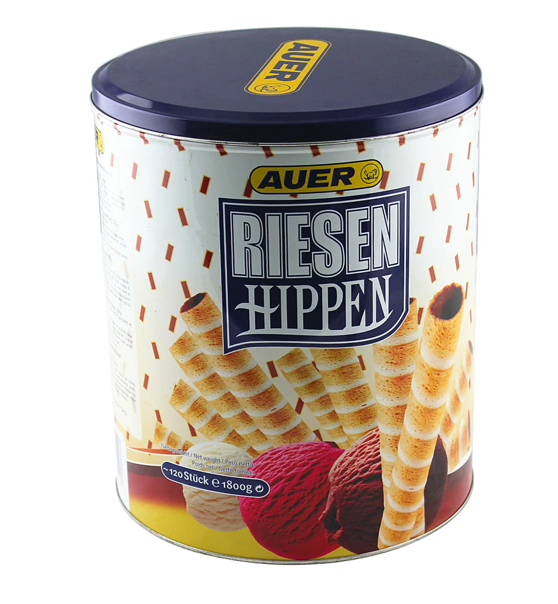 Large Size Customized Pattern Cylinder Bucket Tinplate box Cookie Packaging Metal Tin