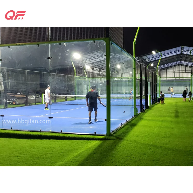 High Quality Custom Outdoor Super Panoramic Paddle Tennis Padel Court Cost