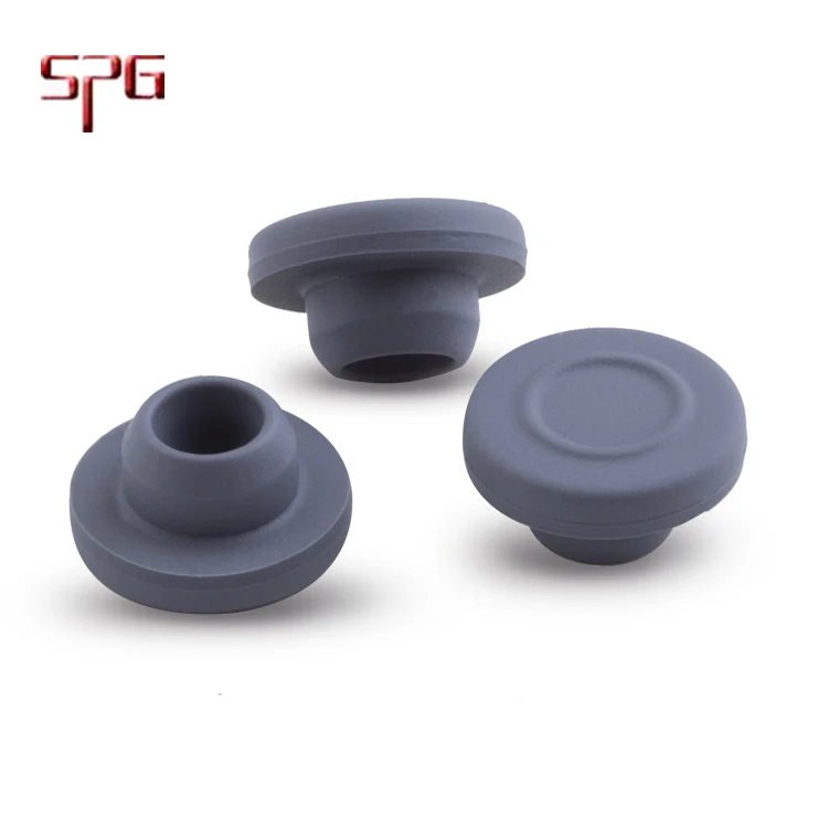rubber stopper closures for injection vials standard size 13mm 13-A butyl rubber stoppers
