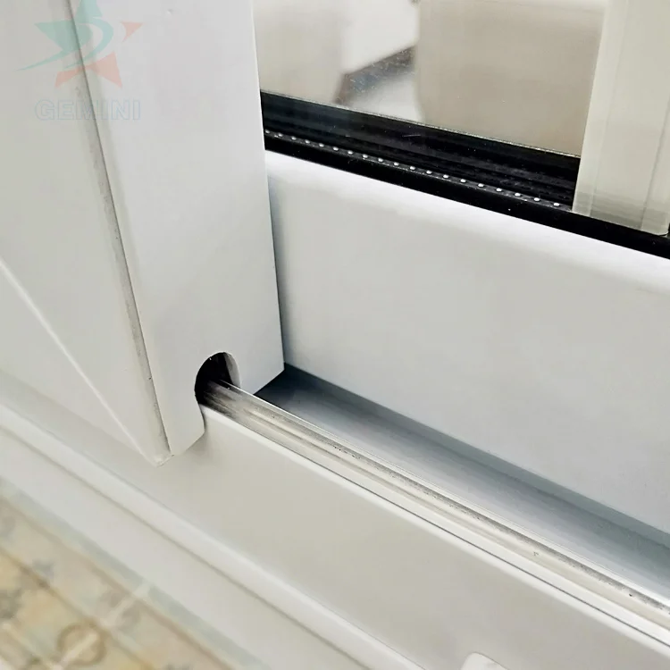 PVC sliding window design UPVC double glazed sliding windows