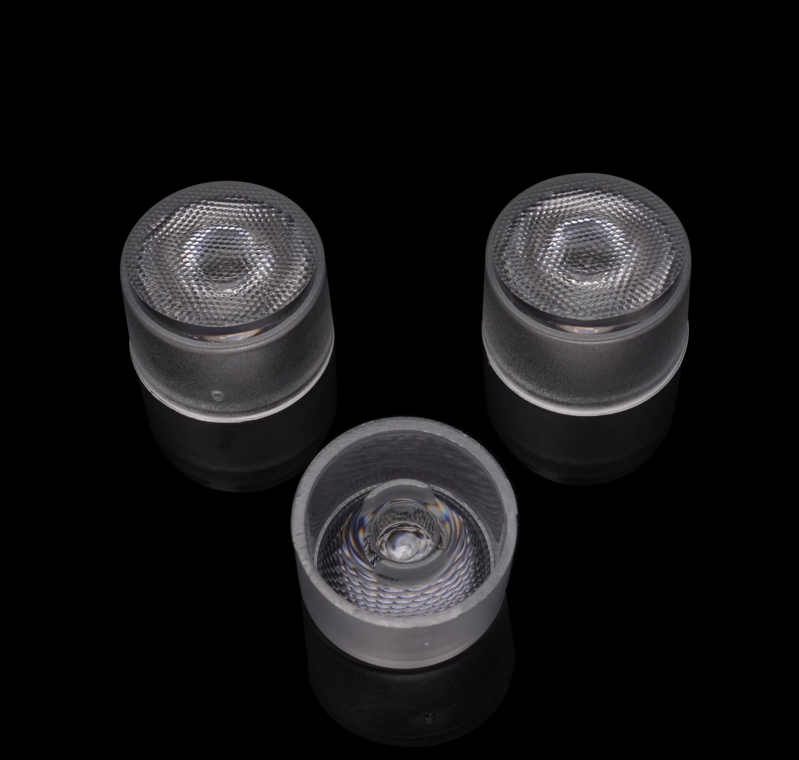 3W Rgb Focus Led Lens 21.8Mm Waterproof Pmma Lens For Rgbw Led