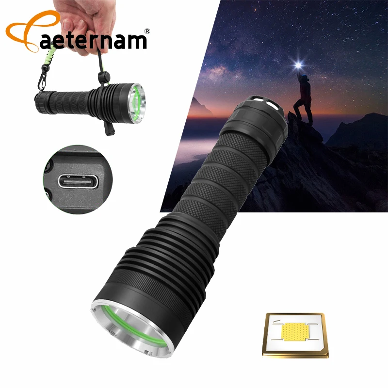 Aeternam Powerful Sft40 II 1000m long range Fixed Focus waterproof rechargeable usb led tactical torch Light flashlight