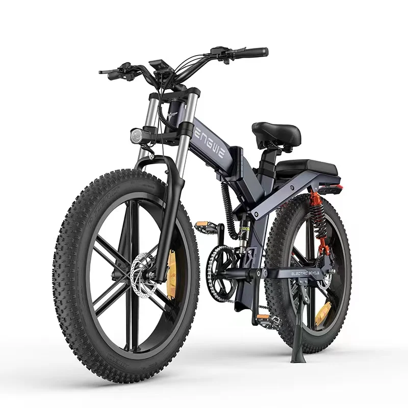 ENGWE X26 Electric Motorcycle 48V28Ah 1000W  26inch fat tires Go off-road electric Bike hydraulic oil electric mountain bicycle