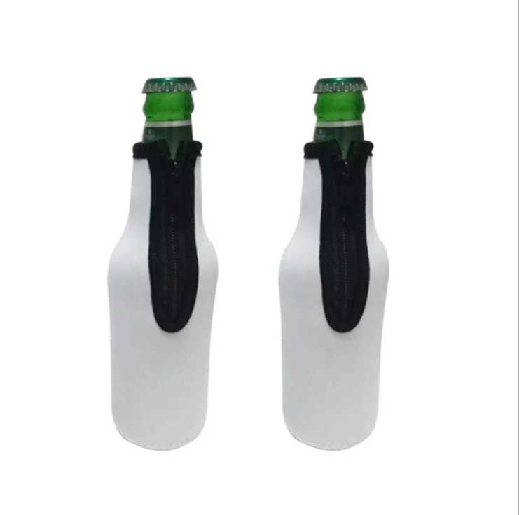 Sublimation Blank White Neoprene Insulated Coozie 12 OZ Wine Beer Bottle Holder Cooler Sleeve Bags