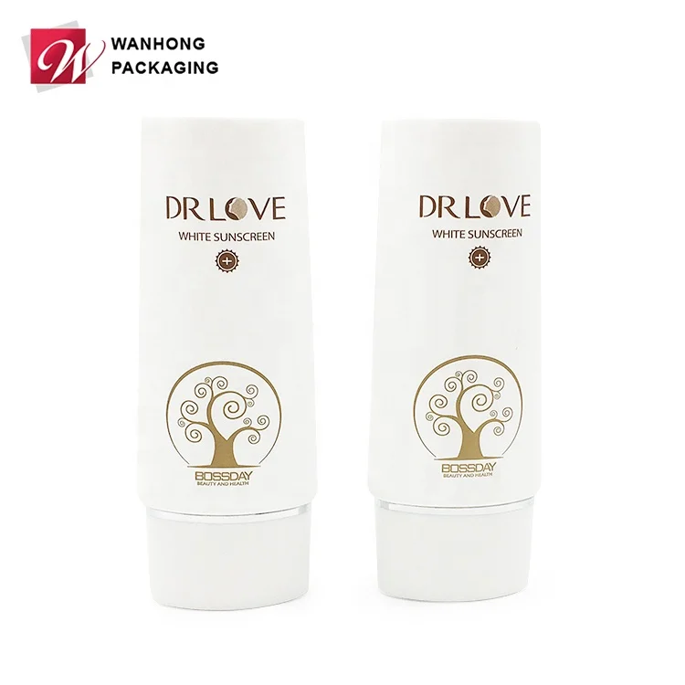 
Wholesale Eco-friendly 50ml Squeeze Tube, OEM Soft Cosmetic Tubes In Oval Shape In Matte Finish 