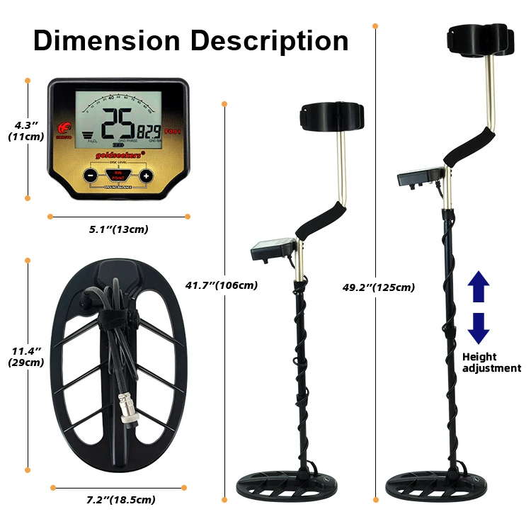 Underground Professional F001 Finder Treasure Outdoor For Best Industrial Detectors Hobby Type Gold Metal Detector