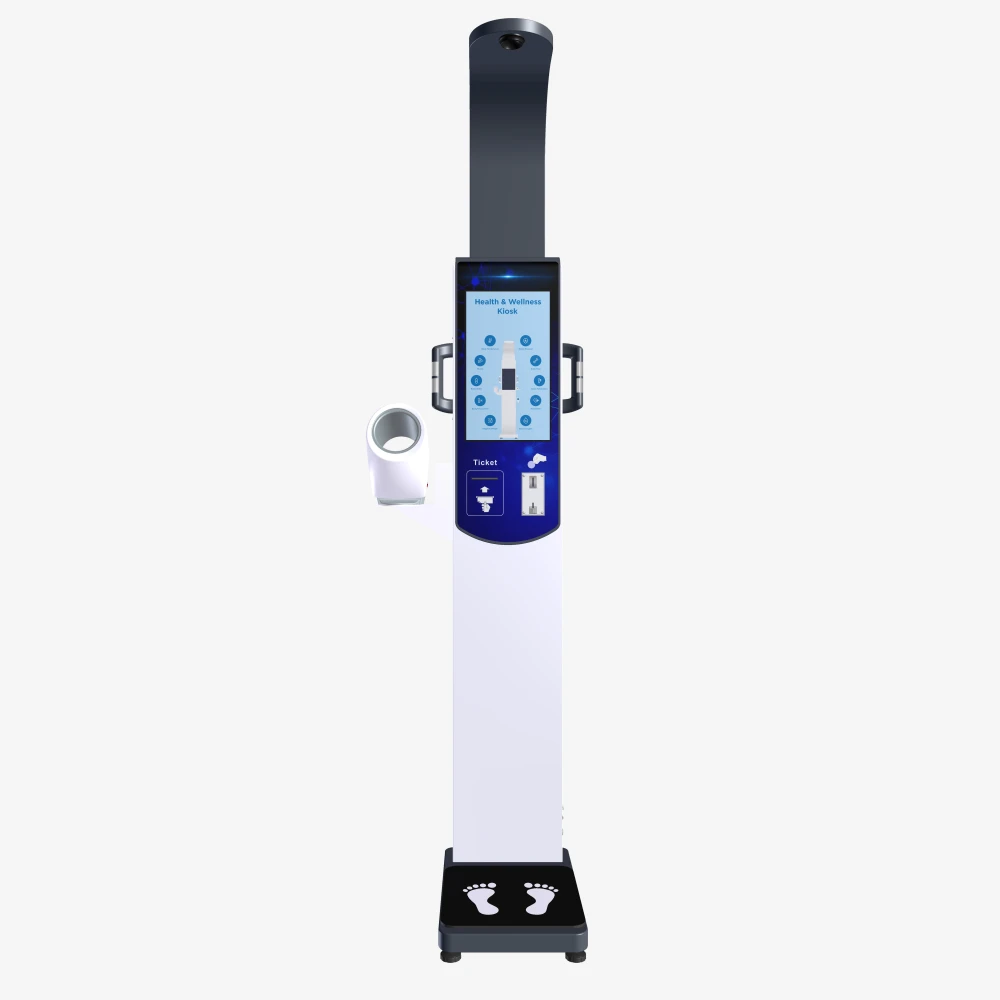 DHM-900C  New type electronic body fat scale 19inch touch screen display height and weight scale